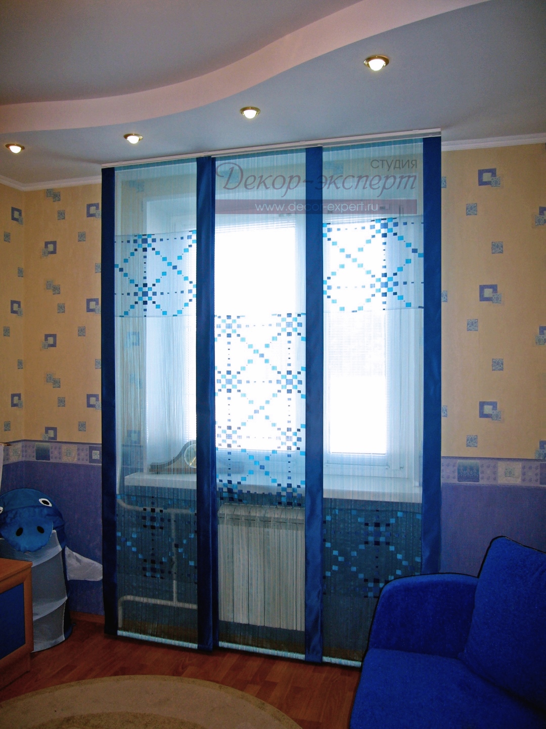 Японские шторы в комнату мальчика в Тольятти.
